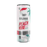 Celsius Peach Vibe White Peach Sparkling Energy Drink