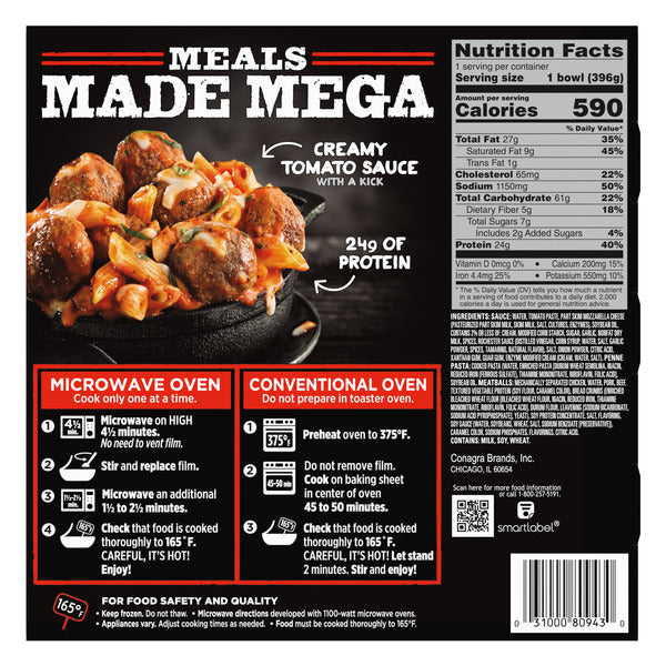 Banquet Dynamite Penne Mega Bowl