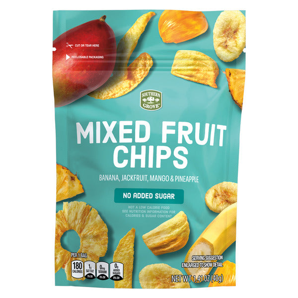 Southern Grove Pineapple or Mixed Fruit Ch, Fruit Chips