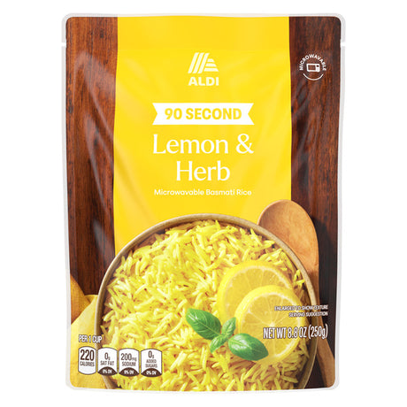 ALDI Lemon Herb Basmati Ready to Serve Rice