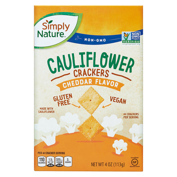 Simply Nature Cheddar Flavor Cauliflower Crackers