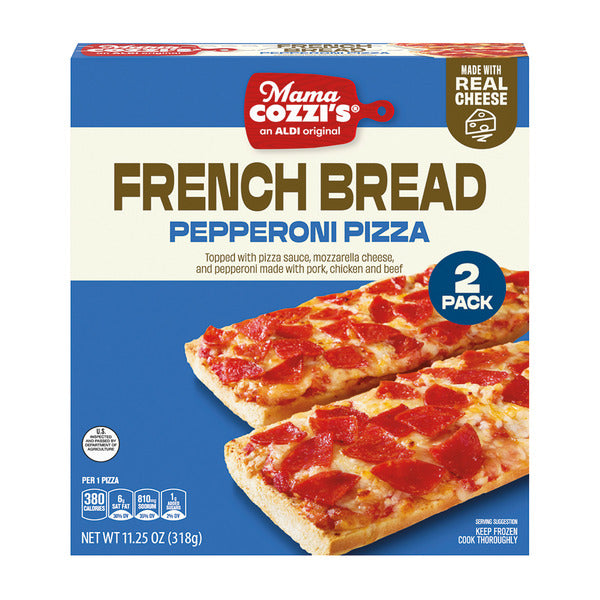 Mama Cozzi's Pizza Kitchen French Bread Pepperoni Pizza, 2 count