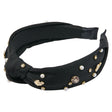 Serra Black Football Headband