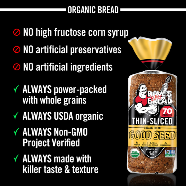 Dave's Killer Bread Organic Thin-Sliced Good Seed Bread