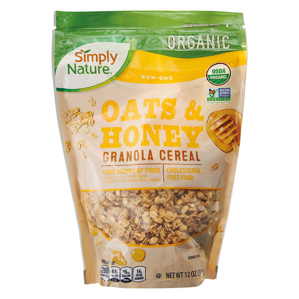 Simply Nature Organic Oats & Honey Granola