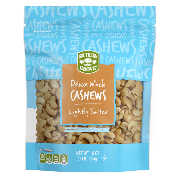 Southern Grove Light Salted Deluxe Whole Cashews
