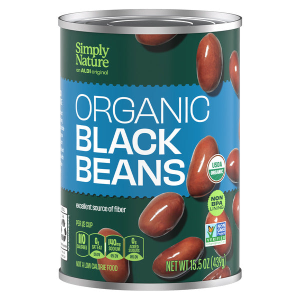 Simply Nature Organic Black Beans, 15.5oz