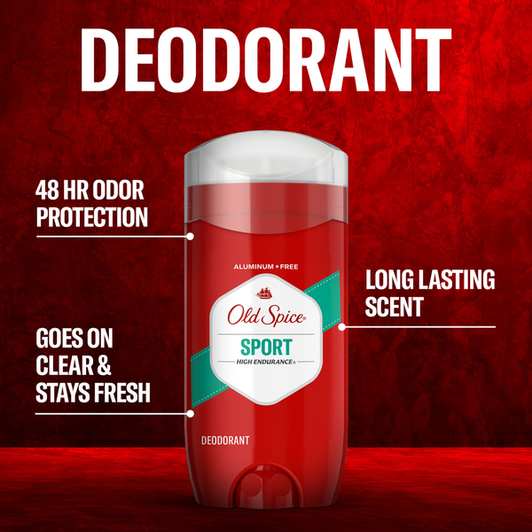 Old Spice High Endurance Pure Sport Scent Deodorant for Men 3.25 oz