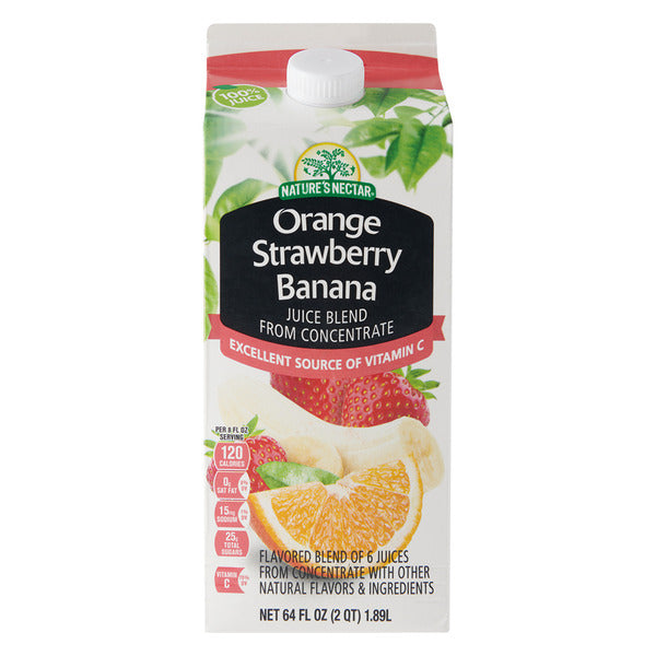 Nature's Nectar Orange Strawberry Banana Juice Blend