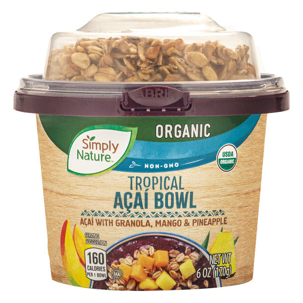 Simply Nature Tropical Açaí Bowl Frozen Fruit Blend