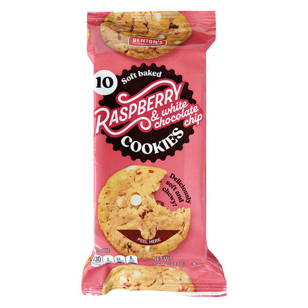 Benton's Soft Baked Raspberry & White Chocolate Chip Cookies