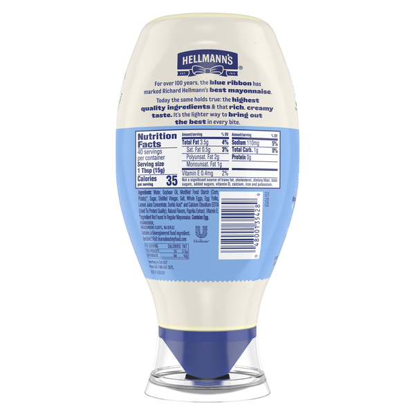 Hellmann's Hellmanns Squeeze Mayo, Light