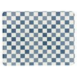 Kirkton House Printed Chair Mat, Blue Checker