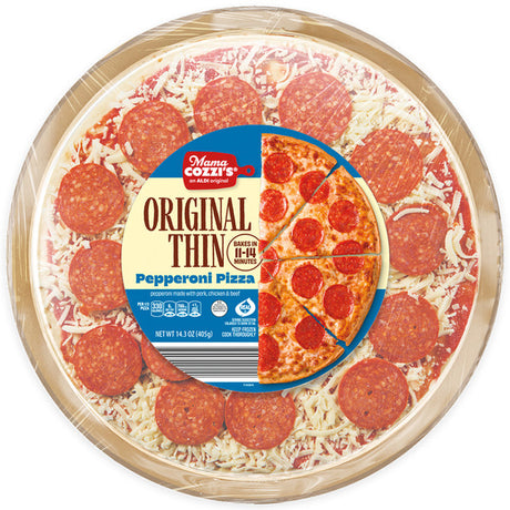 Mama Cozzi's Pizza Kitchen Frozen Thin Crust Pepperoni Pizza