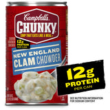 Campbell's Chunky New England Clam Chowder Soup, 18.8 oz Can