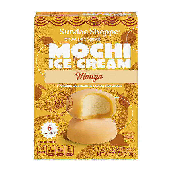Sundae Shoppe Mango Mochi Ice Cream, 6 count