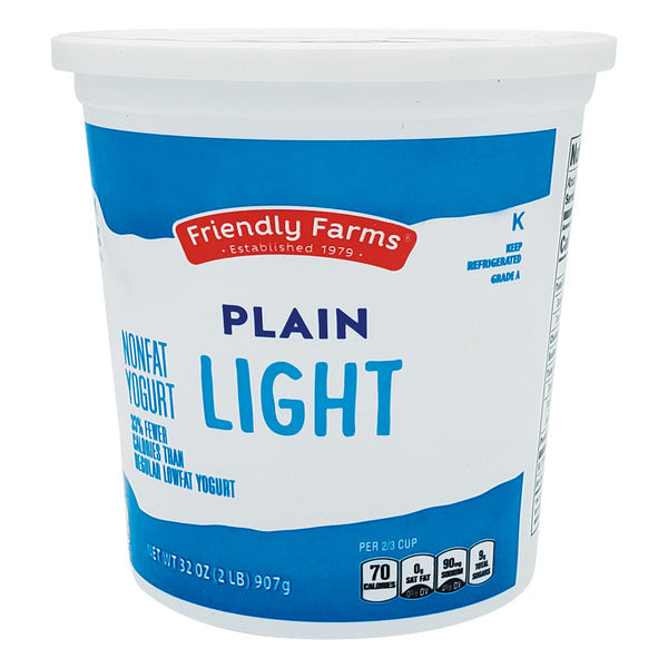 Friendly Farms Nonfat Plain Yogurt