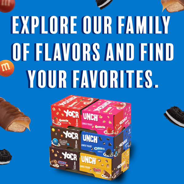 Yocrunch Oreo and M&M Yogurt Multipack, 8 count
