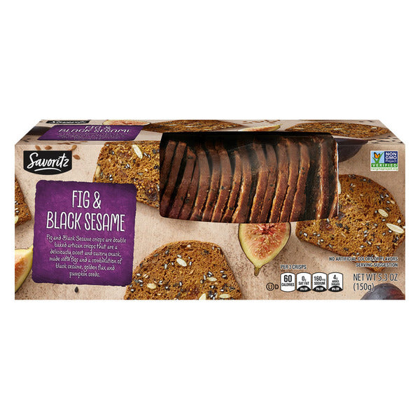 Savoritz Fig & Black Sesame Artisan Crisp