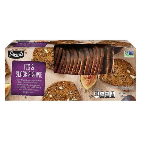 Savoritz Fig & Black Sesame Artisan Crisp