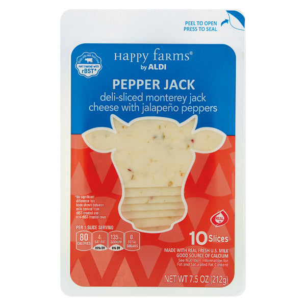 Happy Farms Deli Sliced Pepper Jack Cheese