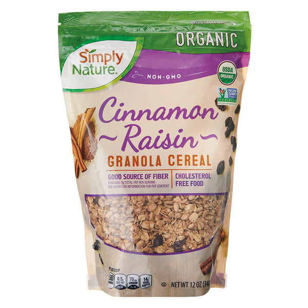 Simply Nature Organic Cinnamon Raisin Granola