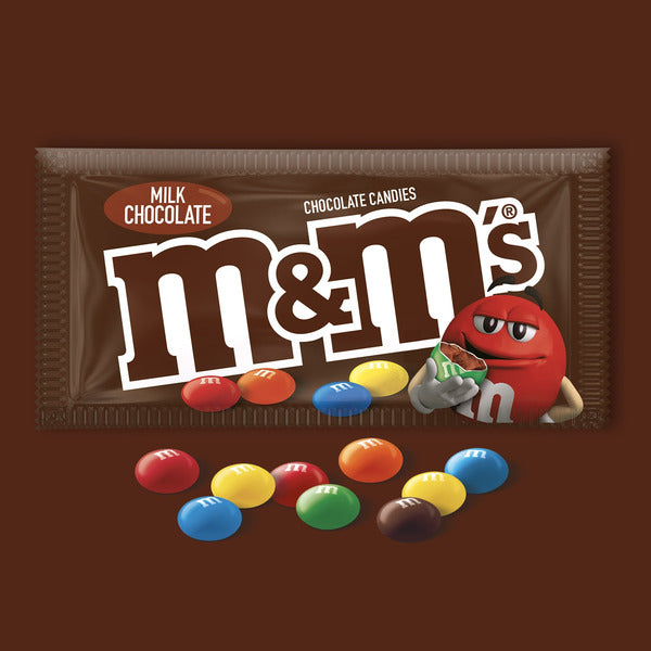 Mars M&M's Milk Chocolate Candy Singles 1.69 oz Pouch