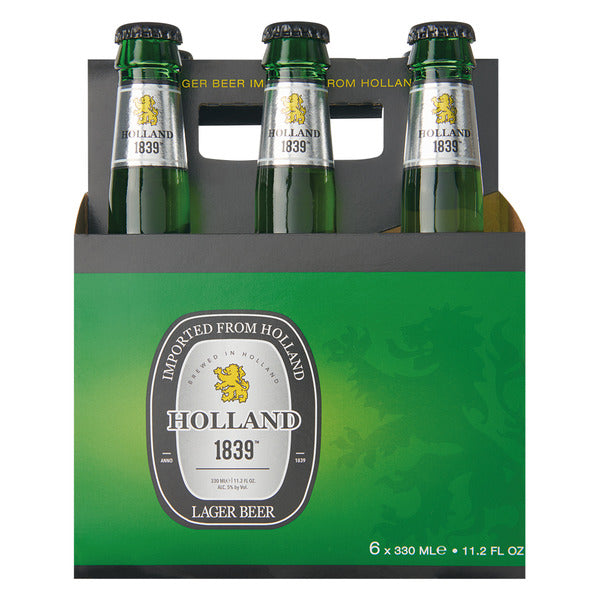 Holland Lager 1839 Beer - 6 Pack, 11.2 fl oz Bottles