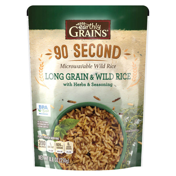 Earthly Grains Long Grain & Wild Ready to Serve Rice