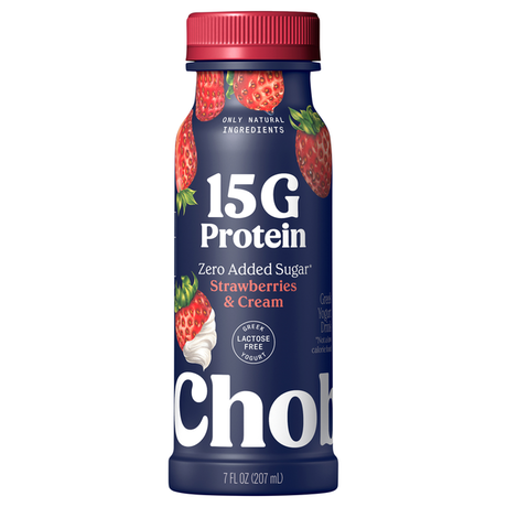 Chobani 15G Protein Strawberries and Cream Drinkable Yogurt