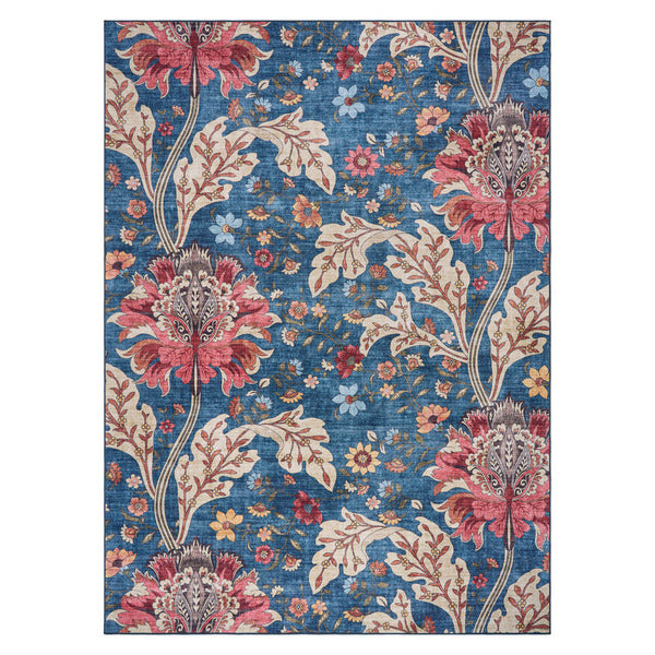 Kirkton House 6' x 9' Crystal Print Area, Navy Floral