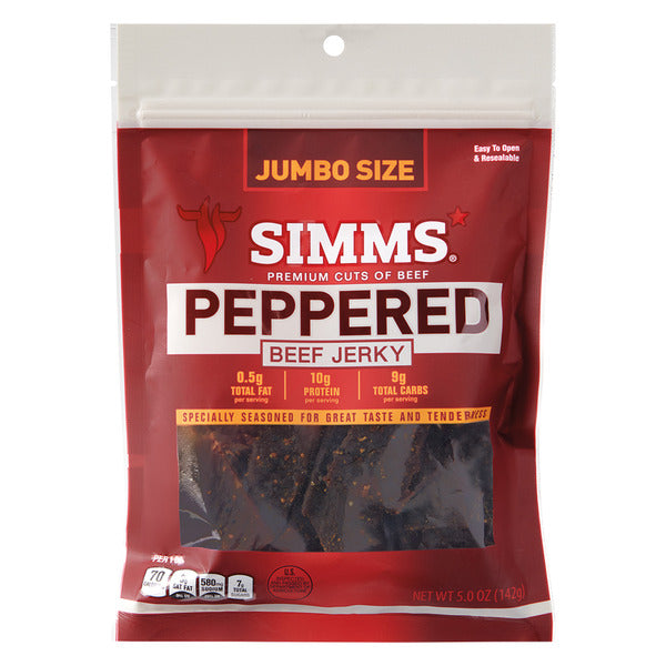 Simms Peppered Premium Cut Beef Jerky