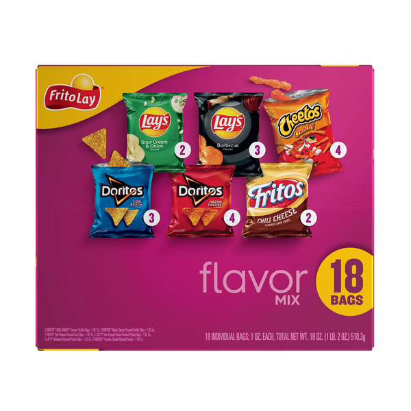 Frito Lay Flavor Mix Variety Pack Chips