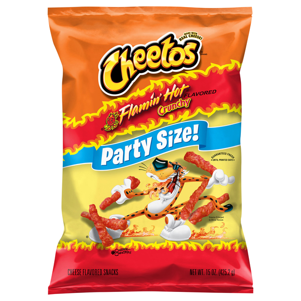 Cheetos Party Size Flamin' Hot Crunchy Cheetos