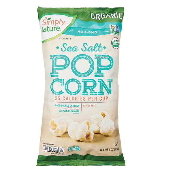 Simply Nature Organic Sea Salt Popcorn