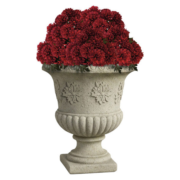 Kirkton House Faux Floral Drop-In Mum, Burgundy