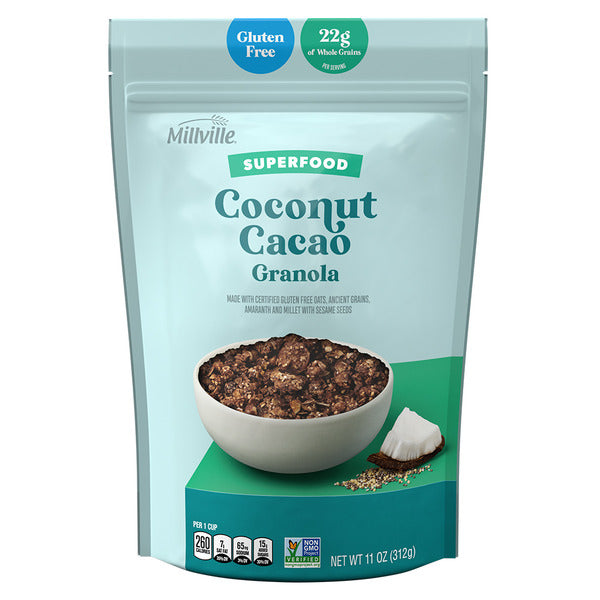 Millville Gluten Free Coconut Cacao Superfood Granola
