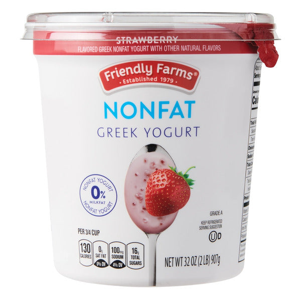 Friendly Farms Nonfat Strawberry Greek Yogurt