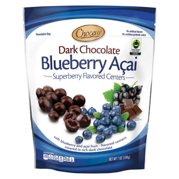 Choceur Superberry Blueberry Acai Dark Chocolate