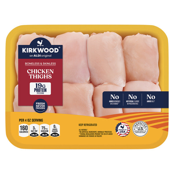 Kirkwood Fresh Boneless Skinless Chicken Thighs