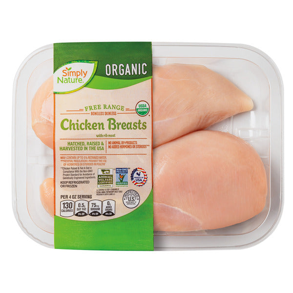 Simply Nature Organic Chicken Breasts, per lb