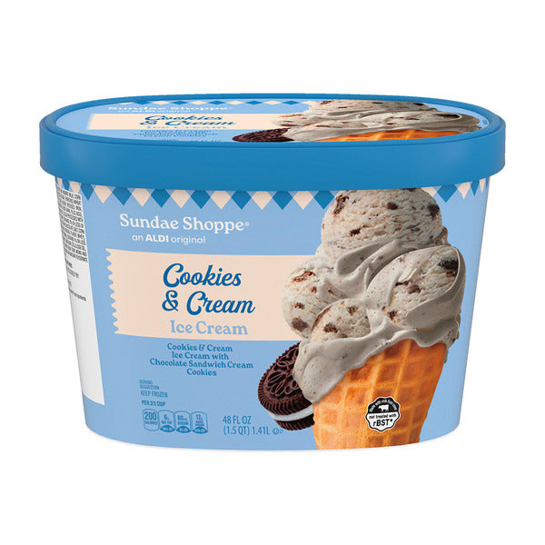 Sundae Shoppe Cookies and Cream Ice Cream
