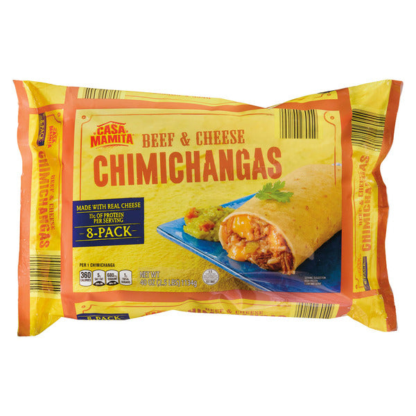 Casa Mamita Chimi Beef & Cheese 8 pack