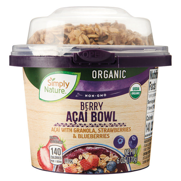 Simply Nature Berry Açaí Bowl Frozen Fruit Blend