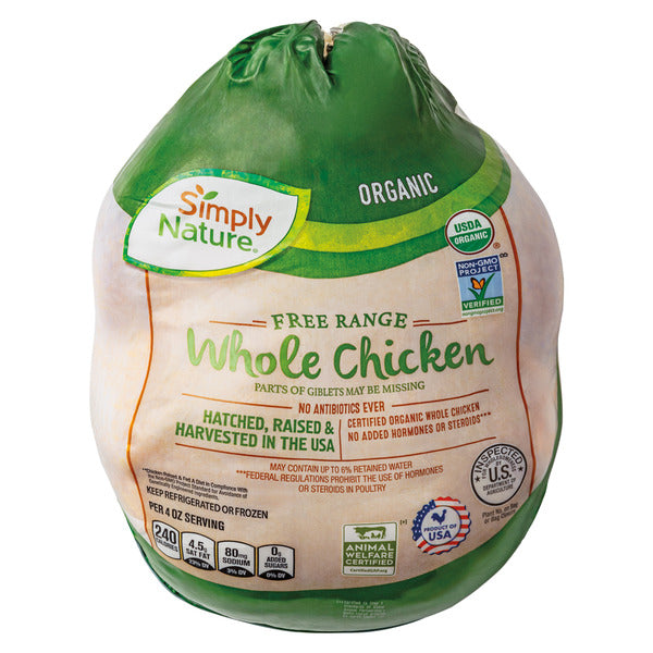 Simply Nature Organic Whole Chicken