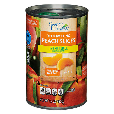 Sweet Harvest Peach Slices in White Grape Juice