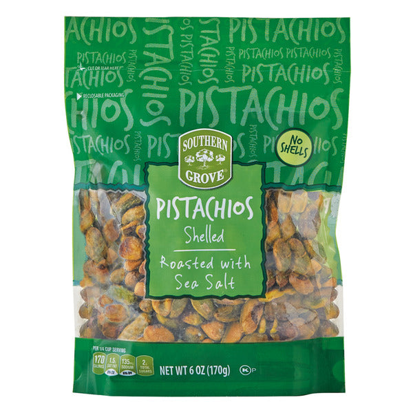 Southern Grove Shelled Pistachios Roasted with Sea Salt
