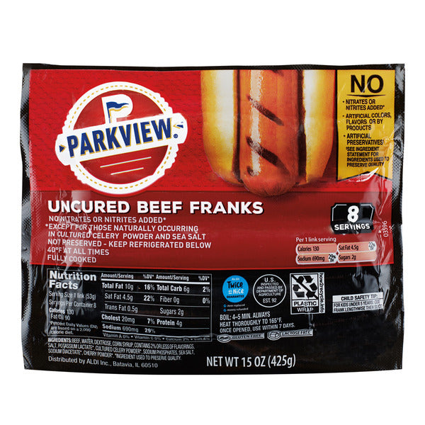 Parkview Uncured Beef Franks