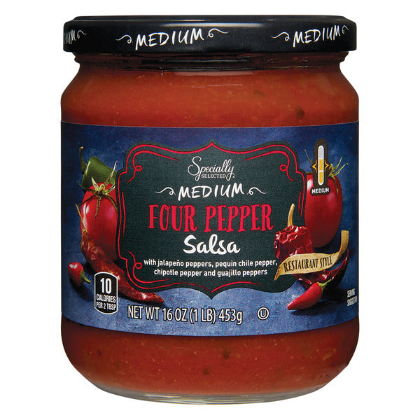 Specially Selected Four Pepper Restaurant Style Salsa, Medium