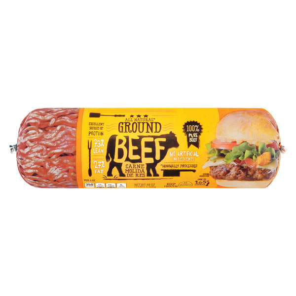 73% Lean 27% Fat Ground Beef, 3 lb